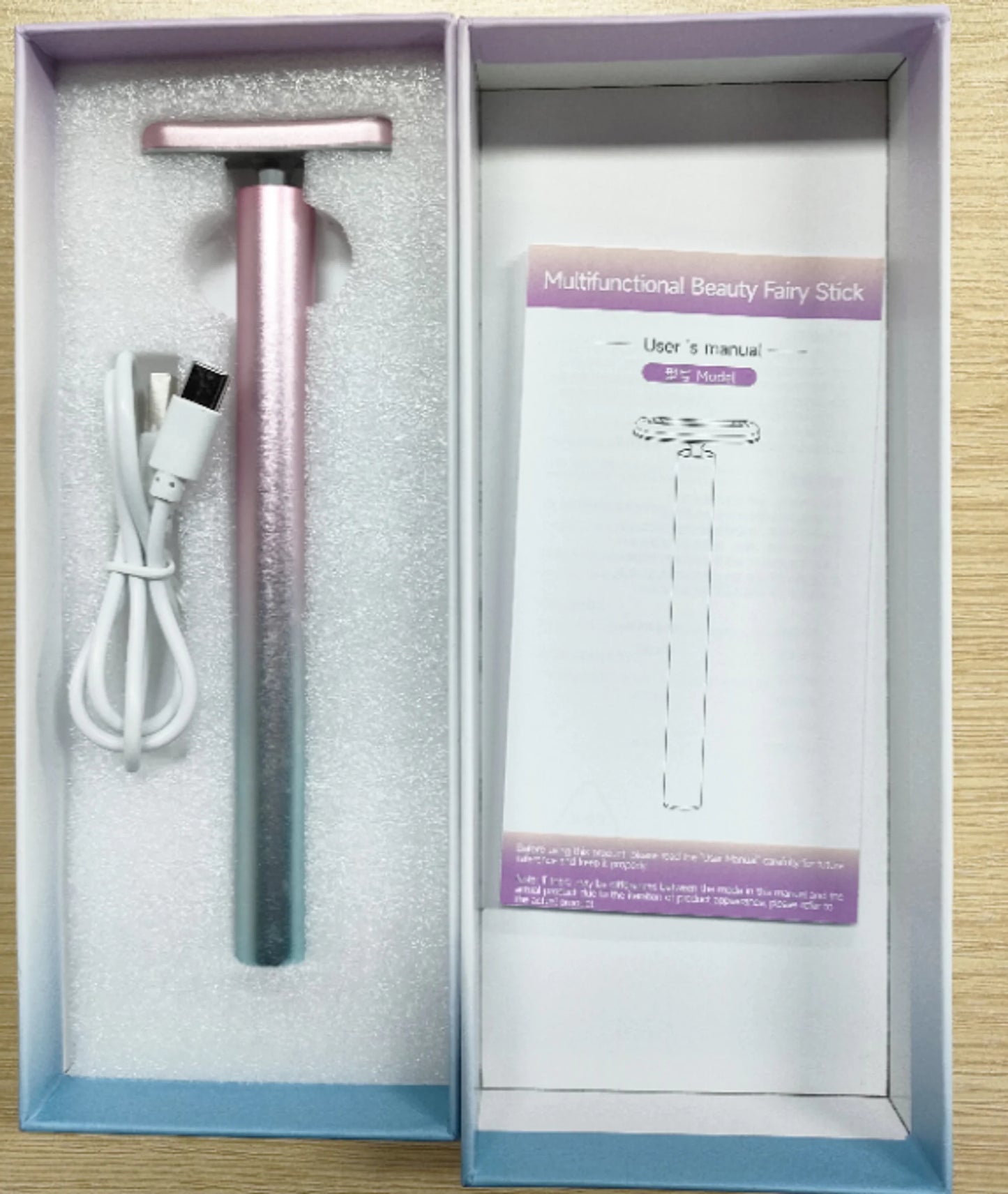 Face Massage Red Light Therapy Wand